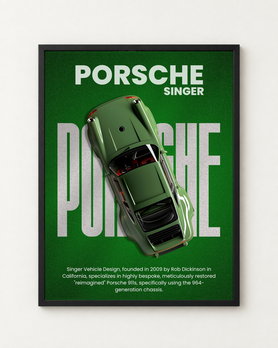 Singer Vehicle Design 911 Özel Tasarım Otomobil Posteri